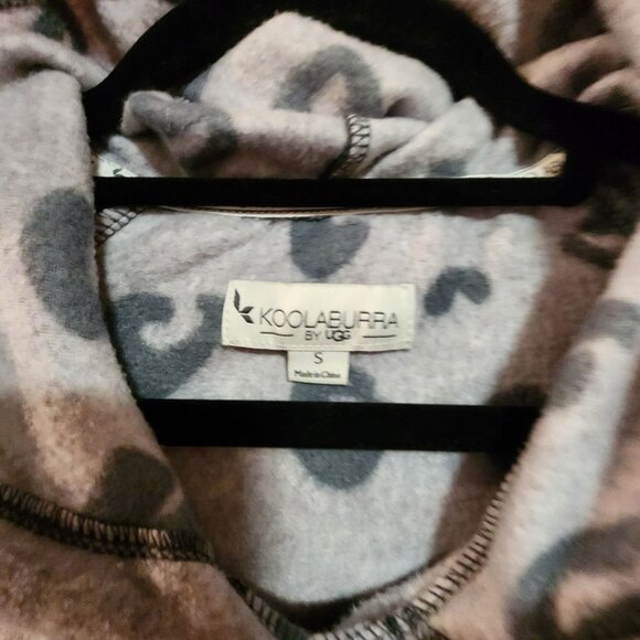 Koolaburra By UGG Womens S Leopard Print Hooded Sweatshirt Dress - Picture 3 of 3